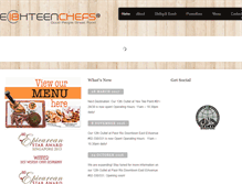 Tablet Screenshot of eighteenchefs.com